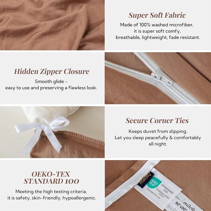 MILDLY Super Soft Duvet Cover 2pcs - Image 5