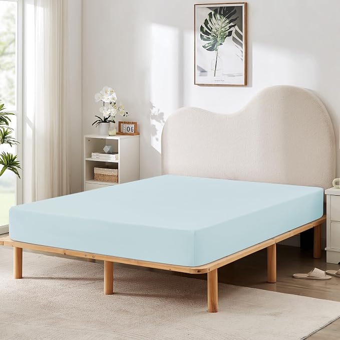 HBHLFZ Twin XL Fitted Sheet Only, Soft Breathable Bottom Sheet by HBHLFZLuxuryHomeLife