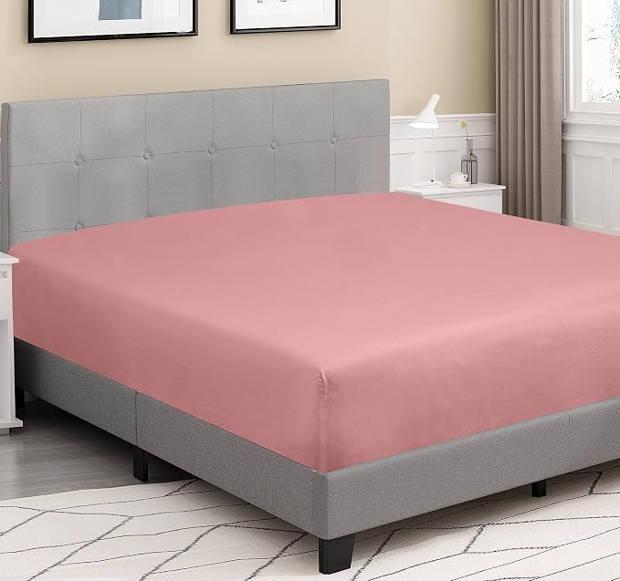 ROYALE LINENS 300 Thread Count 100% Long Staple Combed Cotton Fitted Sheet Full - Image 4