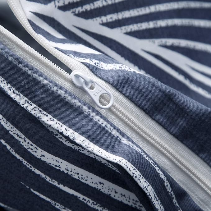 SUSYBAO Plant Patterned Duvet Cover Queen 100% Cotton 3 Pieces Set 1 Hawaiian - Image 5
