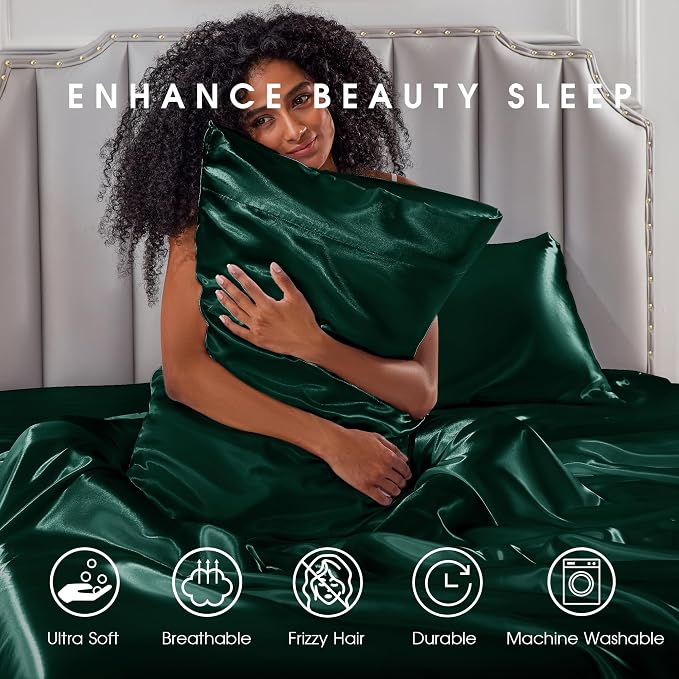 FreshCulture Satin Sheets Full Size - Image 7