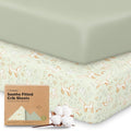 KeaBabies 2-Pack Organic Crib Sheets by KeaBabies