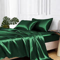 MR&HM Satin Bed Sheets, Queen Size Sheets Set by MRHM