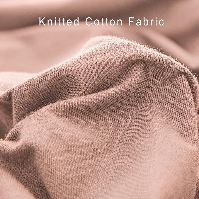 PURE ERA Jersey Knit Duvet Cover Set 100% T-Shirt Cotton Super Soft Comfy 3pc - Image 8