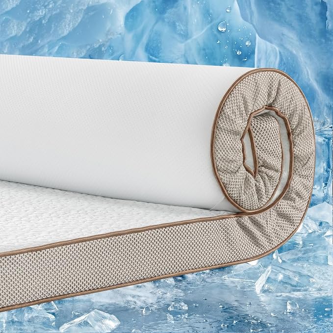 BedStory Cooling Mattress Topper Full Size, 3 Inch Gel Infused Memory Foam by BedStory