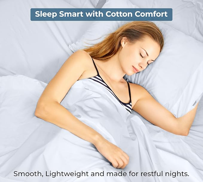 Royale Linens 100% Organic Cotton Twin XL Flat Sheet Only - Image 9