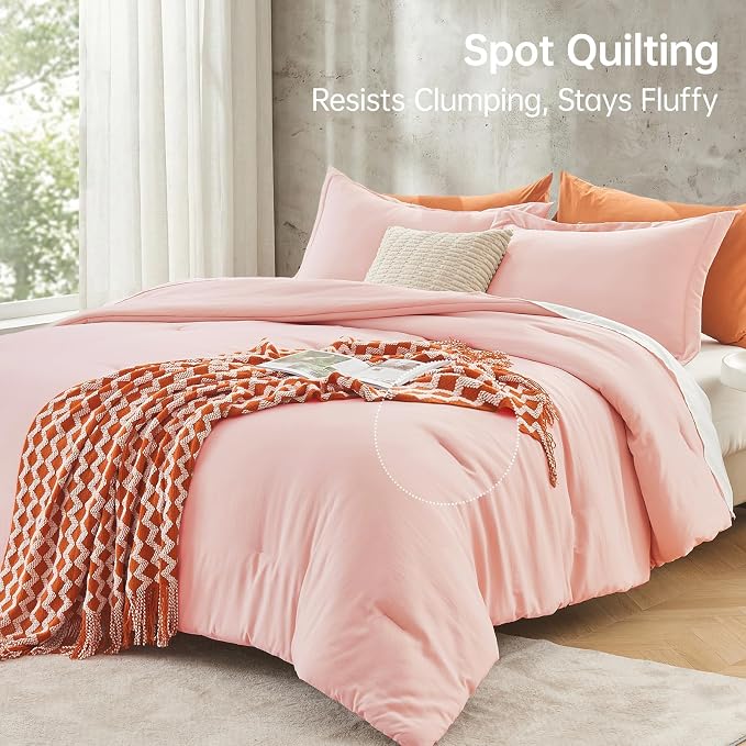 MUXHOMO Full Comforter Sets, All Season Ultra Soft Down Alternative Bedding - Image 5