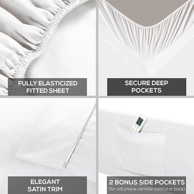 Mueller UltraTemp 6 PC Queen Sheet Set - Image 4