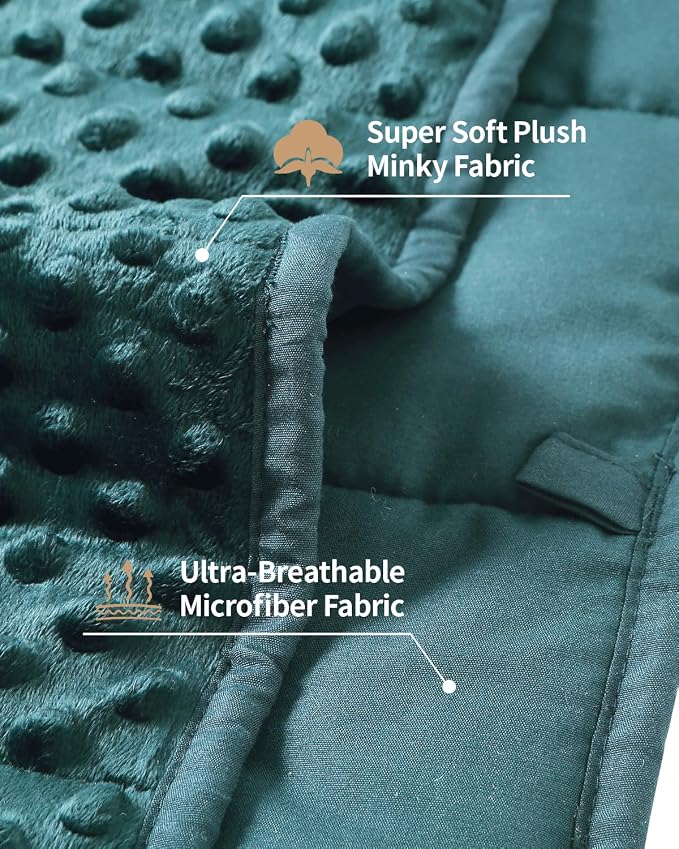 Mr. Sandman Weighted Blanket for Adults Queen Size 15 lbs, Soft Cooling Heavy - Image 2