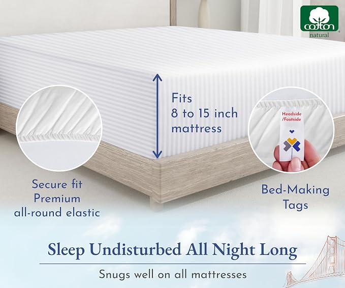 California Design Den Twin Fitted Sheet Only - Image 6