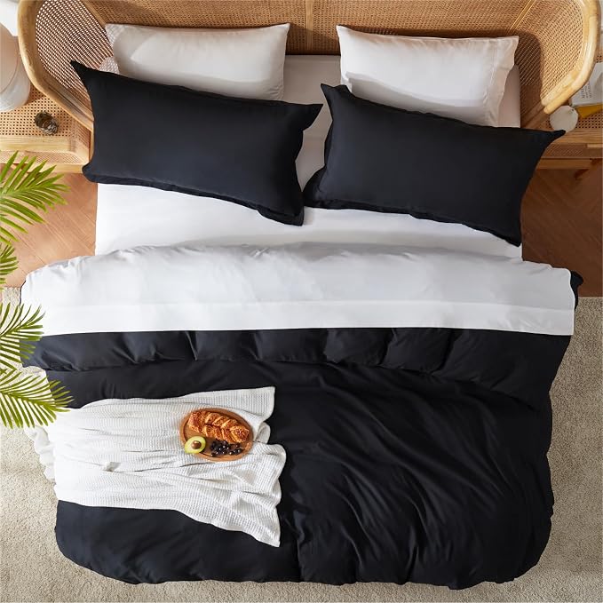 Nestl Black Duvet Cover Queen Size - Image 5