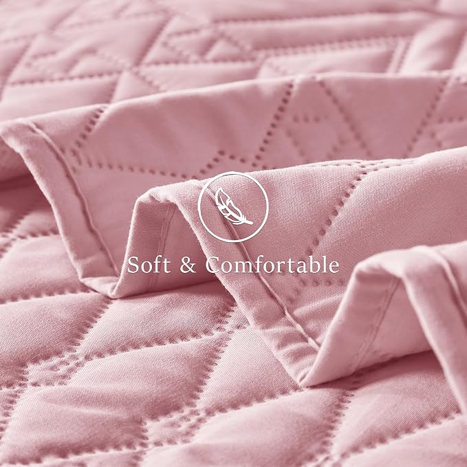 akkialla Twin Quilt Set, Boho Geometric Pattern, Soft All-Season Bedding - Image 6
