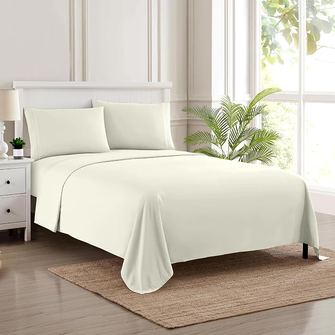Twin Sheets - Breathable Luxury Sheets - 1800 Supreme Collection Extra Soft by SweetHomeCollection
