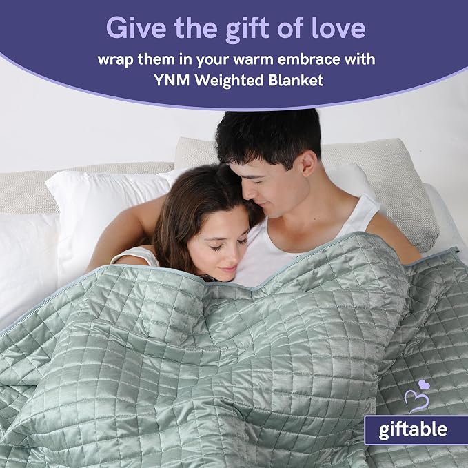YnM Cooling Weighted Blanket for Adults, 30lbs Heavy Bed Throw Comforter - Image 7