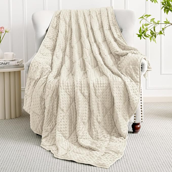 Mr. Sandman Weighted Blanket for Adults Queen Size 15 lbs, Soft Cooling Heavy - Image 2