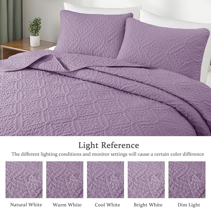 Exclusivo Mezcla Twin Quilt Bedding Set, Lightweight Soft Bedspreads Coverlets - Image 3