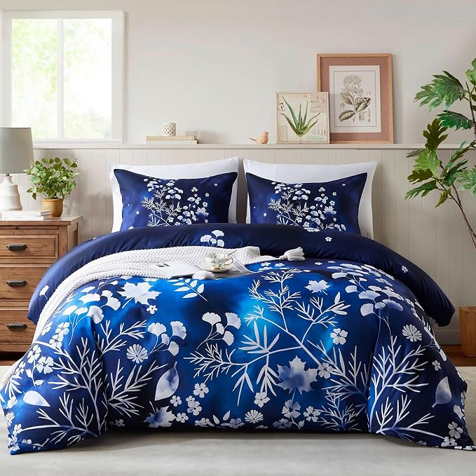 Cupocupa Duvet Cover King Size Set Boho Floral Pattern King Duvet Cover Set by CupocupaHomeCollection
