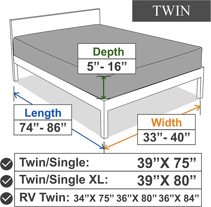 Stretch Twin Fitted Sheet Only - Image 6