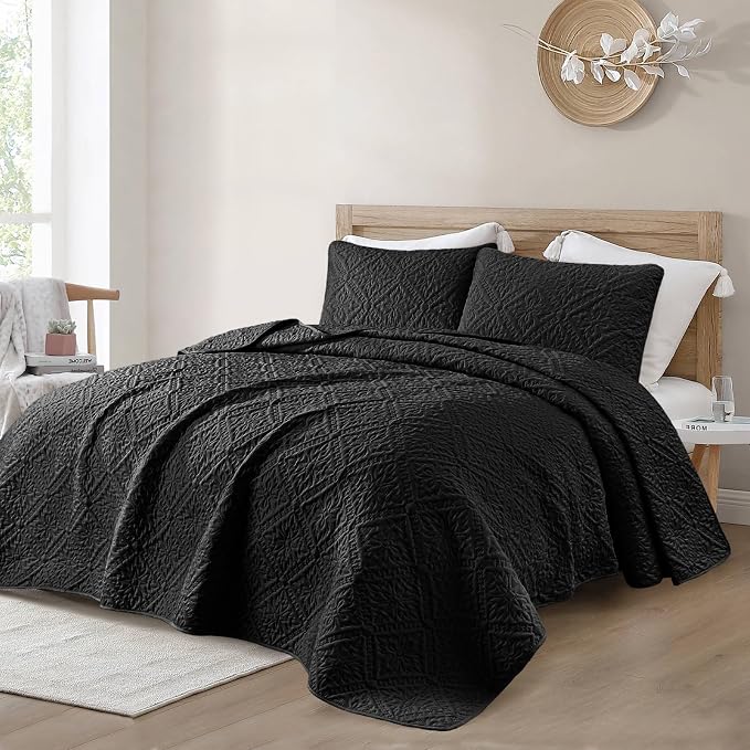 Exclusivo Mezcla King Quilt Bedding Set, Lightweight Soft Bedspreads Coverlets - Image 2