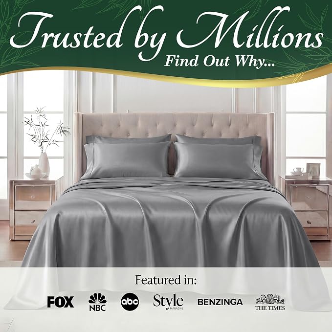 DECOLURE 100% Viscose Derived from Bamboo Sheets King Size - Image 5