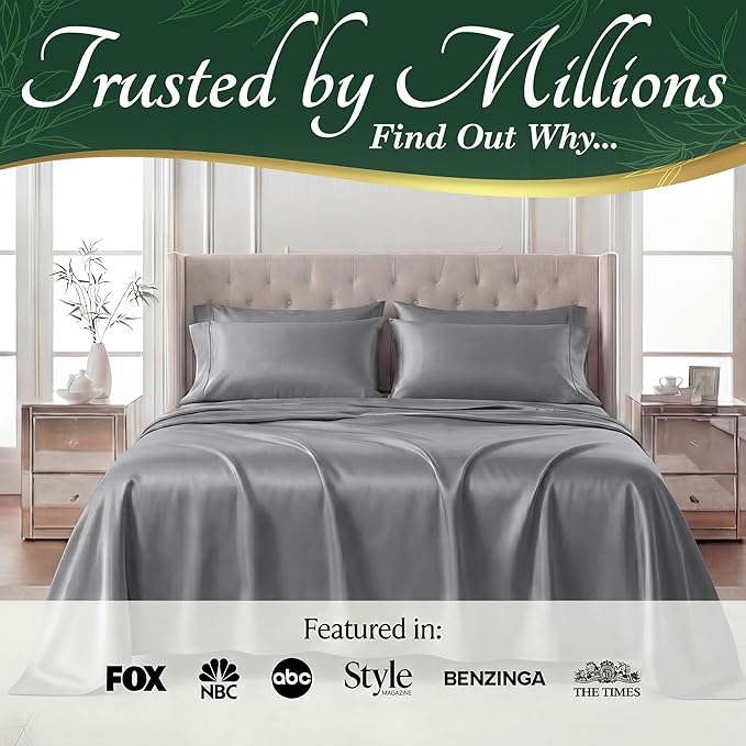 DECOLURE 100% Viscose Derived from Bamboo Sheets Queen Size - Image 5
