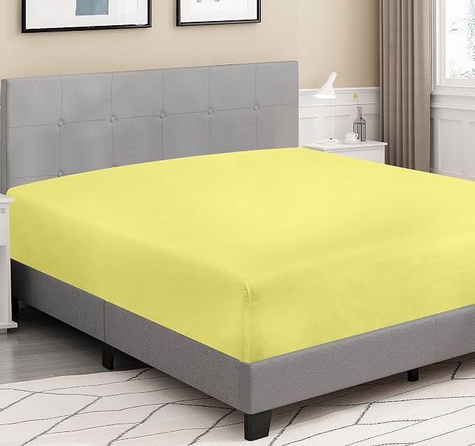 ROYALE LINENS 300 Thread Count 100% Long Staple Combed Cotton Fitted Sheet - Image 2