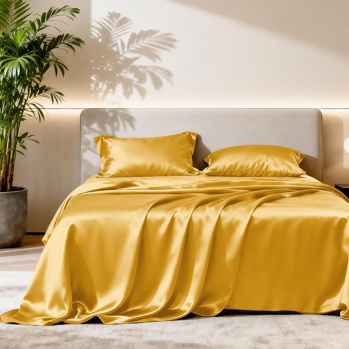 Love's cabin Full Size Satin Sheet Sets by Lovescabin