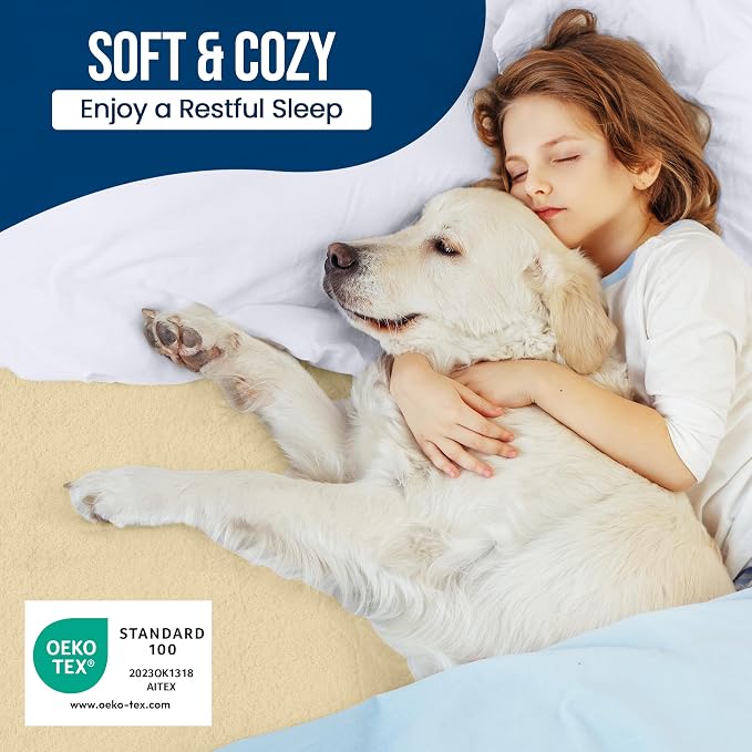 Twin XL Size Mattress Protector Waterproof, Premium 200 GSM Terry Mattress Cover - Image 5
