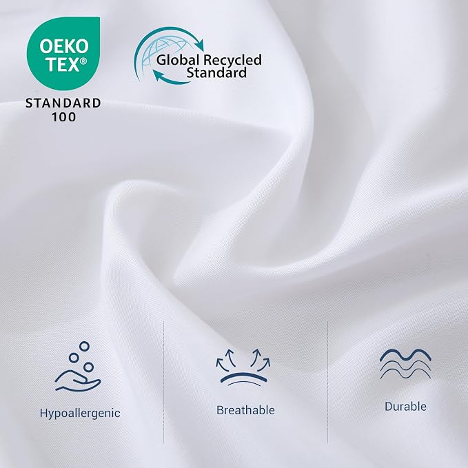 Bulk Full Flat Sheets Only, Color-Coded Hem Threads, Wrinkle-Free Shrinkage - Image 2