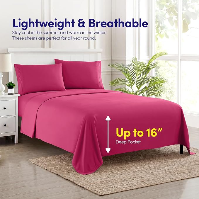 Full Size Sheet Set with Built-in Sheet Straps - Image 3