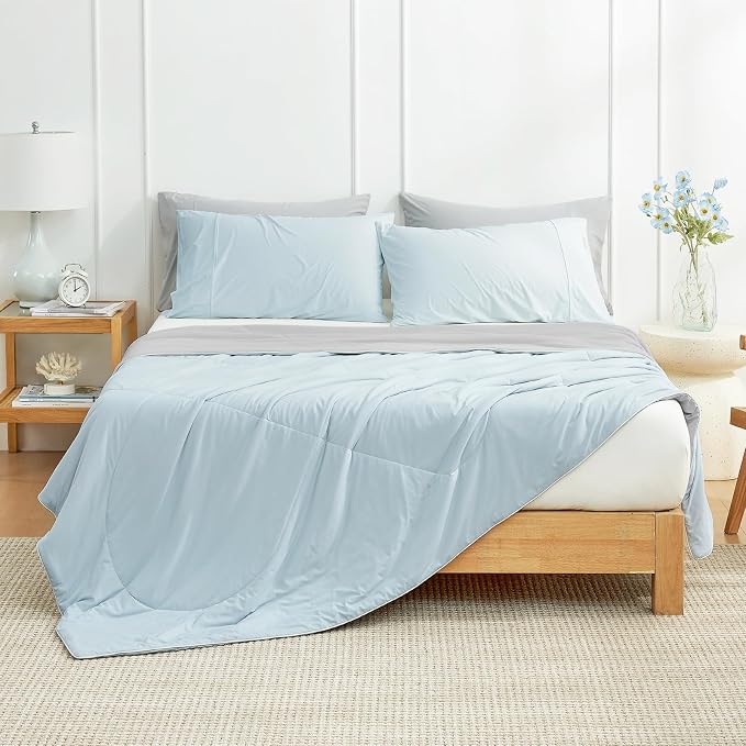 Cozy Bliss Cooling Comforter Twin Size, Cooling Blankets - Image 2