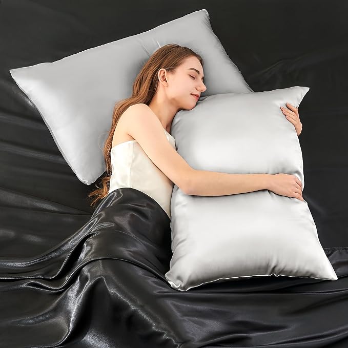 INFIIXSO Silk Pillow Cases 2 Pack Standard Size, Ultra Smooth & Soft Mulberry - Image 7