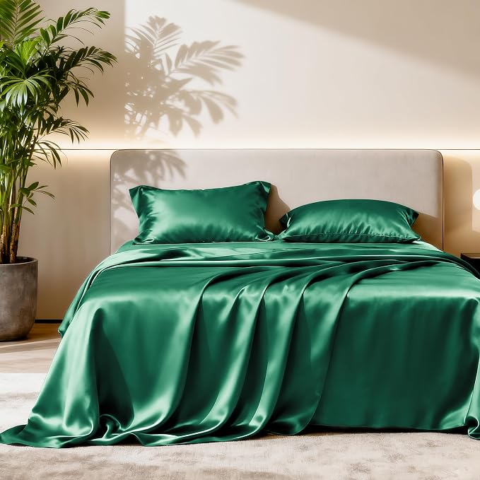 Love's cabin Satin Queen Sheets Set by Lovescabin