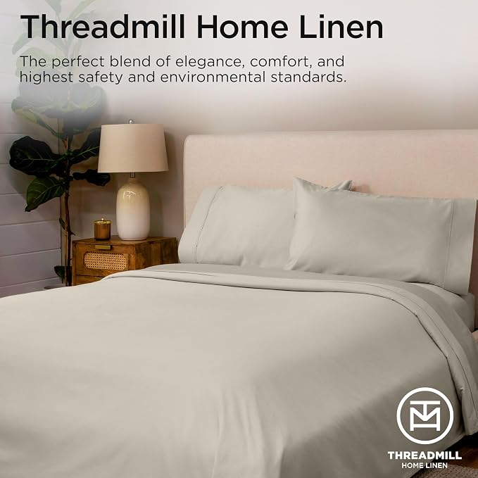 Threadmill King Size Sheets | 800 Thread Count King Bed Sheets Set - Image 7