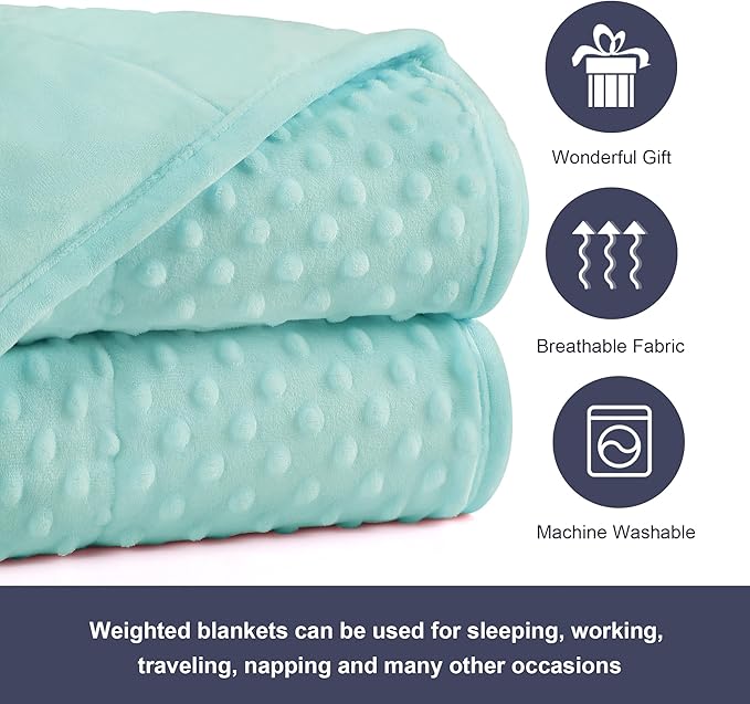Alomidds Weighted Blanket, Luxury Velvet Weighted Blankets - Image 4