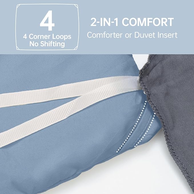 MUXHOMO Full Comforter Sets, All Season Ultra Soft Down Alternative Bedding - Image 6