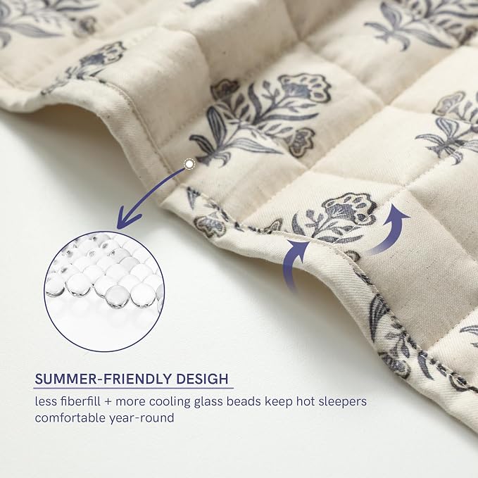 YnM 17lbs Weighted Blanket for Adults, Linen Heavy Bed Throw Blanket - Image 5