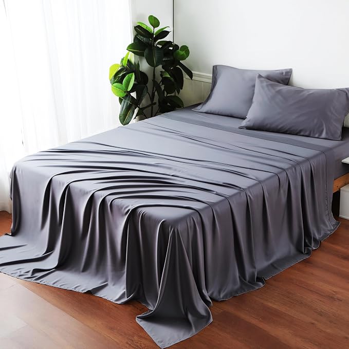 Bamboo Viscose Flat Sheets Only, Sateen Weave Calking Size Flat Sheet Only - Image 7