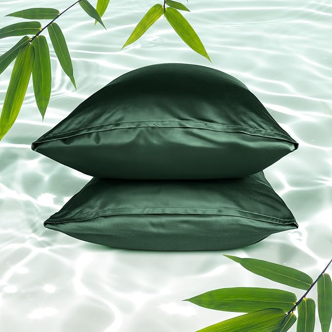 Bare Home 100% Rayon Made from Bamboo Luxury Standard Size Set of 2 Cooling by BareHome
