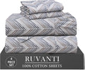 RUVANTI 4 Pcs Cotton Sheets by Ruvanti