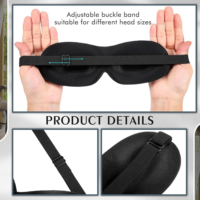 Bonuci 20 Pack Sleep Mask Blackout 3D Eye Mask - Image 3