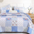 YIKUSH Quilt Sets Twin Size Floral Quilt Set 2 Pieces Bedding Set Bedspreads by YIKUSH