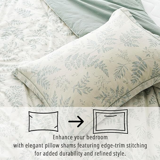 LEMIROE Botanical Cotton Comforter King Size - Image 3