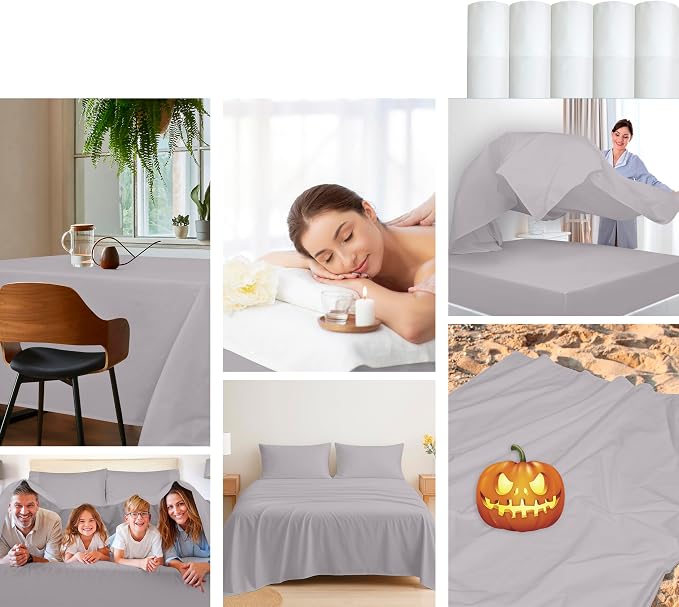 Royale Linens 100% Organic Cotton Twin Flat Sheet Only - Image 8