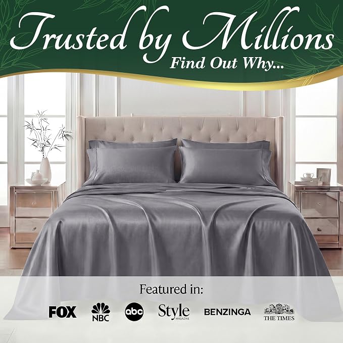 DECOLURE 100% Viscose Derived from Bamboo Sheets Queen Size - Image 5