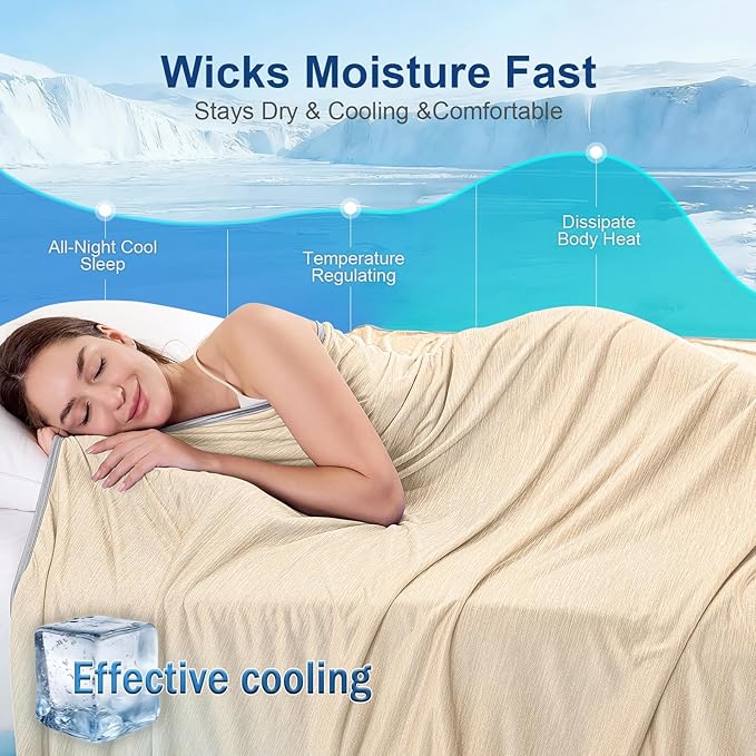 KMUSET Cooling Blanket Twin XL, Double Sided Summer Cooling Blankets - Image 4