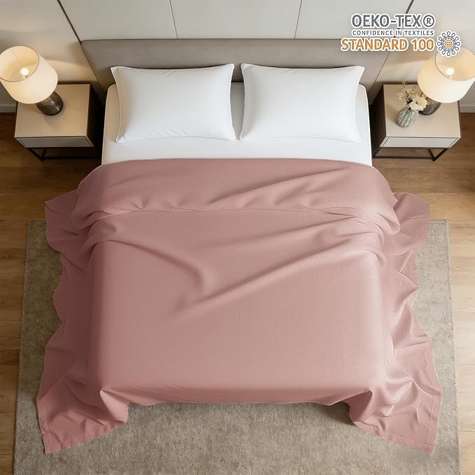 HBHLFZ Full Flat Sheets Only 2 Pack - Image 2