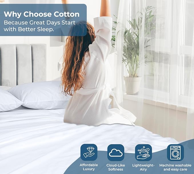 Royale Linens 100% Organic Cotton King Flat Sheet Only - Image 7