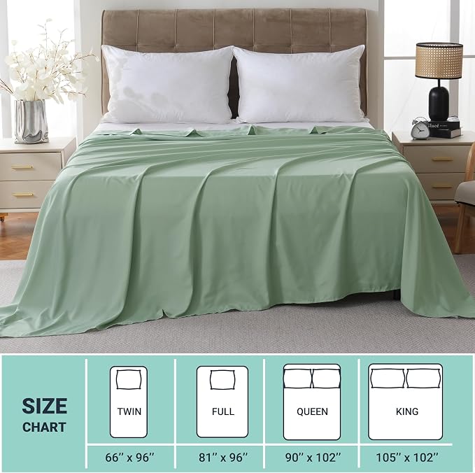 ZPECC Bulk Flat Sheets Only Full Size 6 Pack, Easy Sort Top Bed Sheet by - Image 5