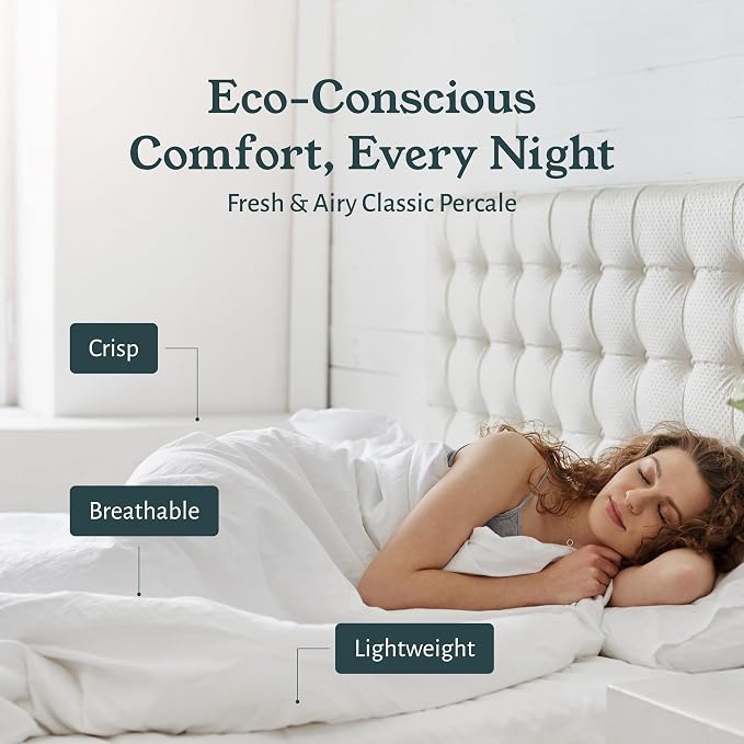 California Design Den 2-Pack 100% Organic Cotton Sheet Sets Full Size Bed - Image 8